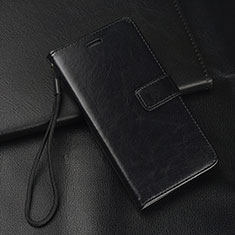 Leather Case Stands Flip Cover Holder for Oppo A9 (2020) Black