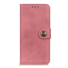 Leather Case Stands Flip Cover Holder for Oppo A93 Pink