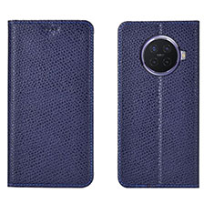 Leather Case Stands Flip Cover Holder for Oppo Ace2 Blue