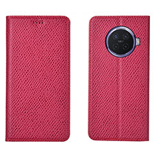 Leather Case Stands Flip Cover Holder for Oppo Ace2 Red