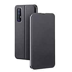 Leather Case Stands Flip Cover Holder for Oppo Find X2 Neo Black