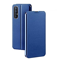 Leather Case Stands Flip Cover Holder for Oppo Find X2 Neo Blue
