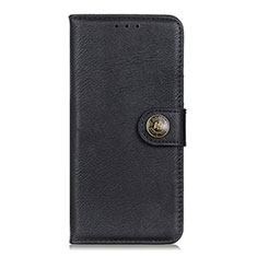 Leather Case Stands Flip Cover Holder for Oppo Reno4 F Black