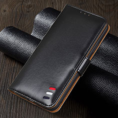 Leather Case Stands Flip Cover Holder for Realme 5s Black
