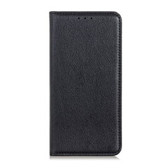 Leather Case Stands Flip Cover Holder for Realme C17 Black