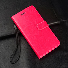 Leather Case Stands Flip Cover Holder for Realme X2 Pro Hot Pink