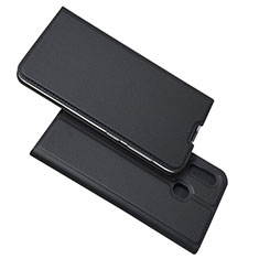 Leather Case Stands Flip Cover Holder for Samsung Galaxy A30 Black