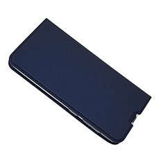 Leather Case Stands Flip Cover Holder for Samsung Galaxy A50S Blue