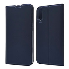 Leather Case Stands Flip Cover Holder for Samsung Galaxy A70 Blue