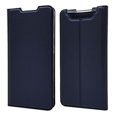 Leather Case Stands Flip Cover Holder for Samsung Galaxy A80 Blue