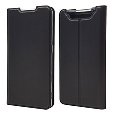 Leather Case Stands Flip Cover Holder for Samsung Galaxy A90 4G Black