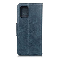 Leather Case Stands Flip Cover Holder for Samsung Galaxy A91 Blue