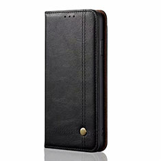 Leather Case Stands Flip Cover Holder for Samsung Galaxy M21s Black