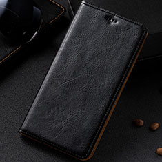 Leather Case Stands Flip Cover Holder for Samsung Galaxy M60s Black