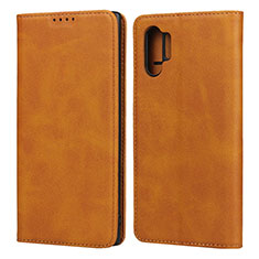 Leather Case Stands Flip Cover Holder for Samsung Galaxy Note 10 Plus 5G Orange