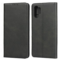 Leather Case Stands Flip Cover Holder for Samsung Galaxy Note 10 Plus Black