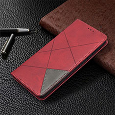 Leather Case Stands Flip Cover Holder for Samsung Galaxy S20 FE 2022 5G Red