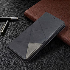 Leather Case Stands Flip Cover Holder for Samsung Galaxy S20 Lite 5G Black