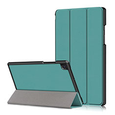 Leather Case Stands Flip Cover Holder for Samsung Galaxy Tab A7 4G 10.4 SM-T505 Cyan