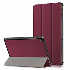 Leather Case Stands Flip Cover Holder for Samsung Galaxy Tab S5e 4G 10.5 SM-T725 Red Wine