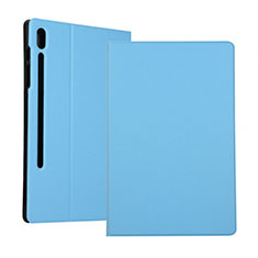 Leather Case Stands Flip Cover Holder for Samsung Galaxy Tab S6 10.5 SM-T860 Sky Blue
