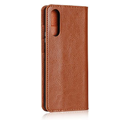 Leather Case Stands Flip Cover Holder for Sony Xperia 10 II Orange