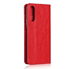Leather Case Stands Flip Cover Holder for Sony Xperia 10 II Red