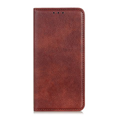 Leather Case Stands Flip Cover Holder for Sony Xperia 5 II Brown