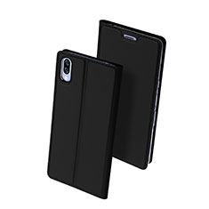 Leather Case Stands Flip Cover Holder for Sony Xperia L3 Black