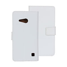 Leather Case Stands Flip Cover Holder for Wiko Ridge Fab 4G White