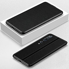 Leather Case Stands Flip Cover Holder for Xiaomi Mi 10 Pro Black