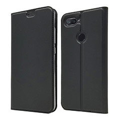 Leather Case Stands Flip Cover Holder for Xiaomi Mi 8 Lite Black