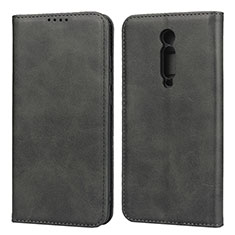 Leather Case Stands Flip Cover Holder for Xiaomi Mi 9T Black