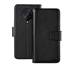 Leather Case Stands Flip Cover Holder for Xiaomi Redmi K30 Pro 5G Black