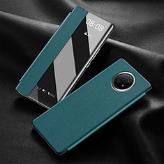Leather Case Stands Flip Cover Holder for Xiaomi Redmi Note 9T 5G Green