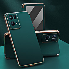 Leather Case Stands Flip Cover Holder GS1 for Oppo Reno7 Pro 5G Green