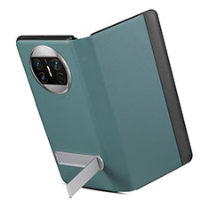 Leather Case Stands Flip Cover Holder GS3 for Huawei Mate X3 Green