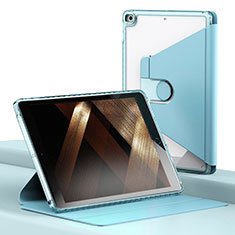 Leather Case Stands Flip Cover Holder H01 for Apple iPad 10.2 (2021) Mint Blue