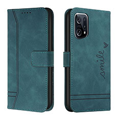 Leather Case Stands Flip Cover Holder H01X for Oppo Find X5 Pro 5G Green