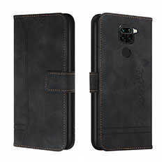 Leather Case Stands Flip Cover Holder H01X for Xiaomi Redmi 10X 4G Black