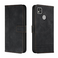 Leather Case Stands Flip Cover Holder H01X for Xiaomi Redmi 9C Black