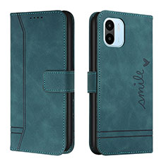 Leather Case Stands Flip Cover Holder H01X for Xiaomi Redmi A1 Green