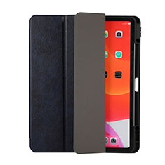Leather Case Stands Flip Cover Holder H02 for Apple iPad Pro 12.9 (2020) Blue