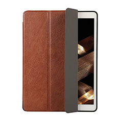 Leather Case Stands Flip Cover Holder H02 for Apple New iPad 9.7 (2018) Brown