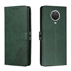 Leather Case Stands Flip Cover Holder H02X for Nokia G10 Green