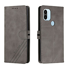 Leather Case Stands Flip Cover Holder H02X for Xiaomi Redmi A1 Plus Gray