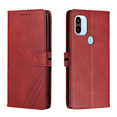 Leather Case Stands Flip Cover Holder H02X for Xiaomi Redmi A1 Plus Red