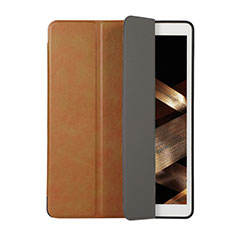 Leather Case Stands Flip Cover Holder H03 for Apple iPad 10.2 (2021) Brown
