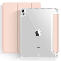 Leather Case Stands Flip Cover Holder H03 for Apple iPad Air 4 10.9 (2020) Rose Gold