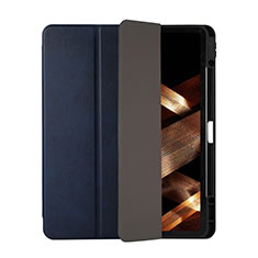 Leather Case Stands Flip Cover Holder H03 for Apple iPad Pro 12.9 (2020) Blue